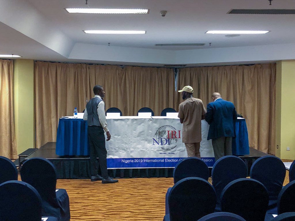 @IRIglobal and @NDI will release its #electionobservation report from #nigeriadecides2019 #generalelections2019 #NIEOM2019