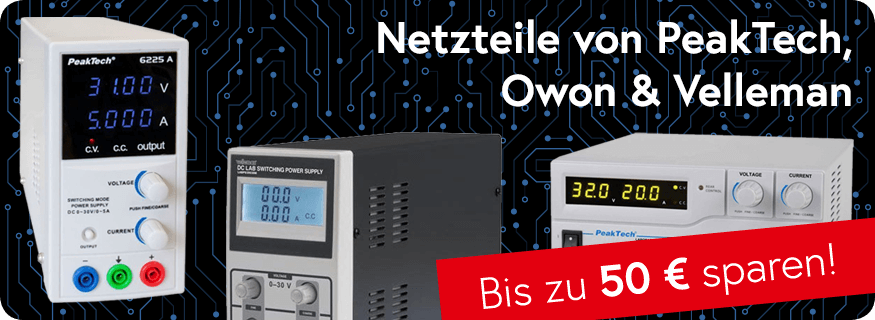 ElektorDE's tweet image. #Deal der Woche:
Netzteile von #Owon, #PeakTech, #Velleman u.a. – jetzt bis zu 50 € sparen!
elektor.de/sale/deal-of-t…