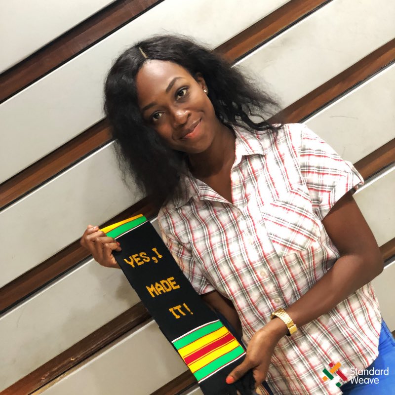 exploregh's tweet photo. RT @kwabena__odame: RT @StandardWeave: Product pick up day! A day before her graduation 👨🎓 🇬🇭 #GraduateWithUs #StandardWeave #MadeInGhana #HomeOfQualityStoles #Beautiful #Ghana #Graduation #PicOfTheDay #Global https://t.co/EnjuLPFDmo
