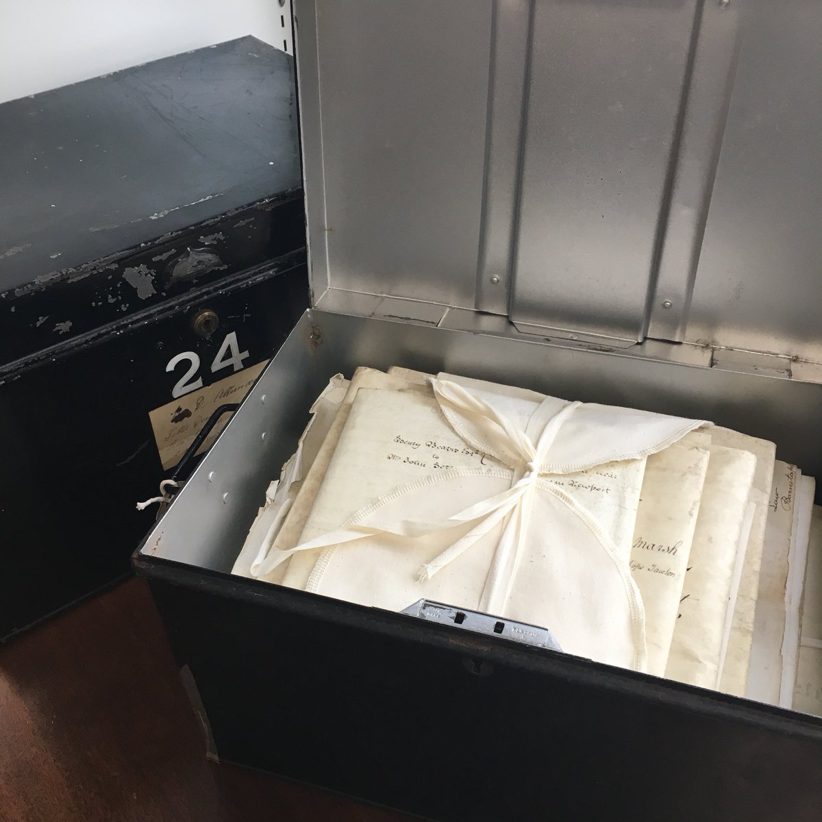 Barum_Athena's tweet photo. We have #Box01 &amp; #Box01a and contains documents from the Rock Trust. The Rock Trust was set up to establish us back in 1888 &amp; the collection contains many of the documents and title deeds from our creation to the present day. #ArchiveBox #ExploreYourArchive https://t.co/IK890camAg