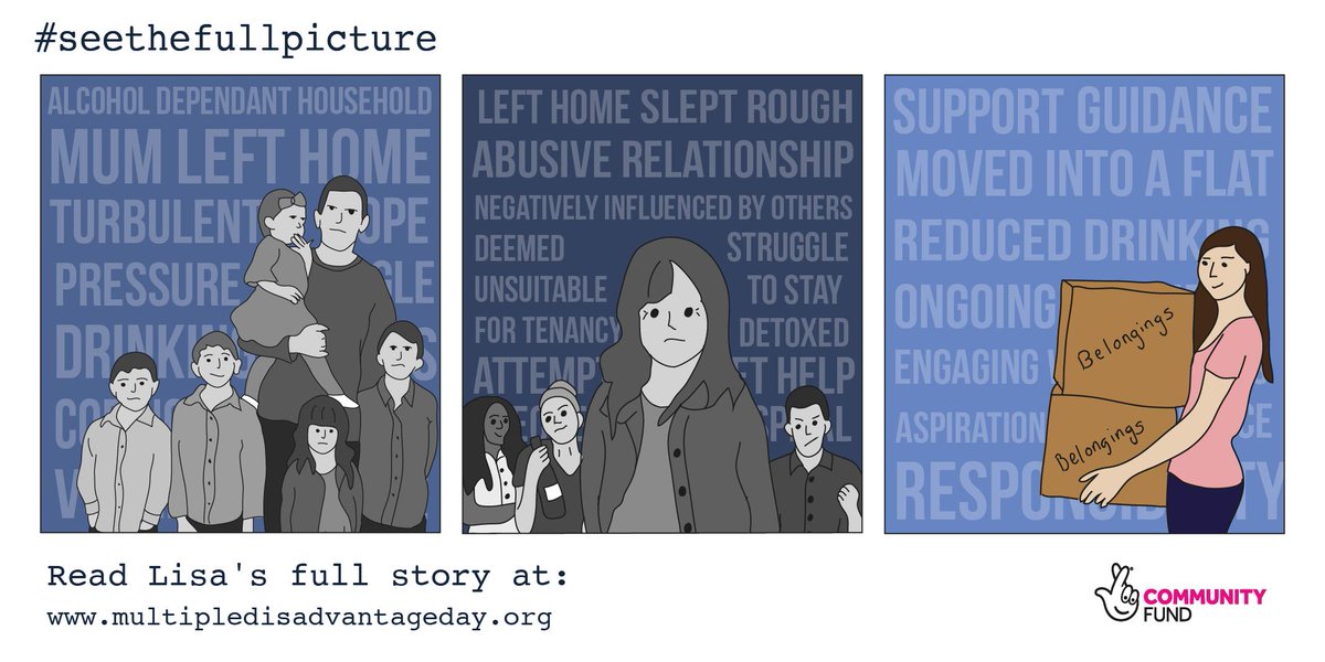 'Due to the pressures at home, I started to drink as a coping mechanism from the age of 12-13'. Lisa's journey of homelessness, substance misuse and mental health was complicated. Share our campaign and help others
#seethefullpicture Lisa's Story: bit.ly/2VYg3Ep #stigma