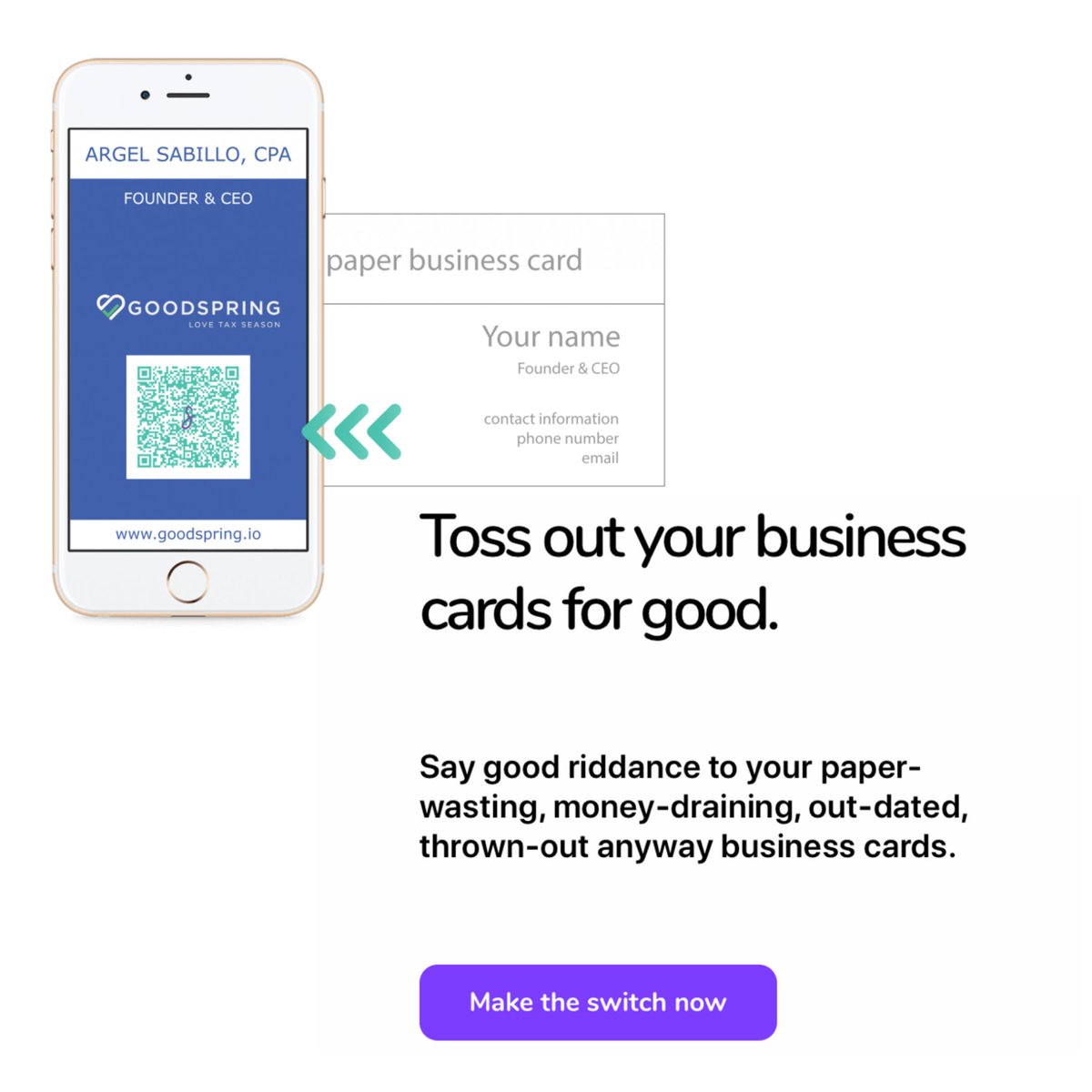 HeySquiqr's tweet image. Make a switch: To be better organization - Squiqr buff.ly/2TR94uV
-
#BusinessOwner #businesscardreader #QRcode #businesscard #design #greenbusiness