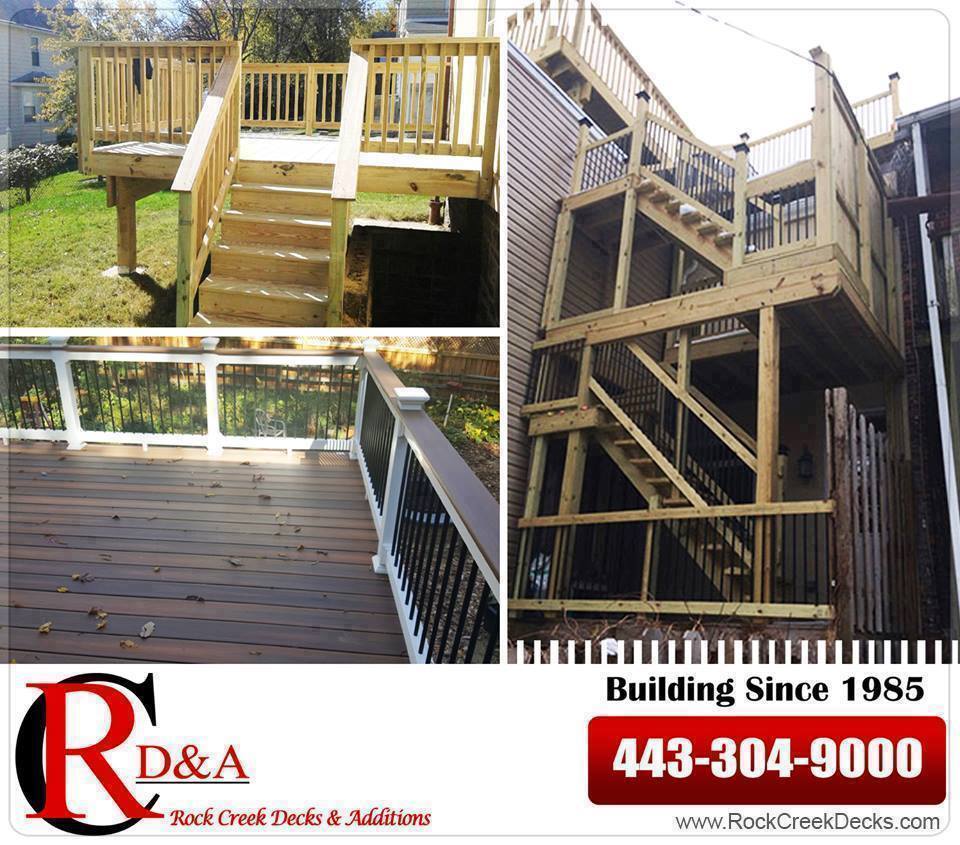 deckbuildersmd's tweet image. Deck Contractor West Friendship, MD

At Rock Creek Decks quality is what we pursue, we know what we do.
.
.
.
Deck Contractor in West Friendship, MD
Rock Creek Decks and Additions, LLC | 443-304-9000
RockCreekDecks.com
#rockcreekdecks