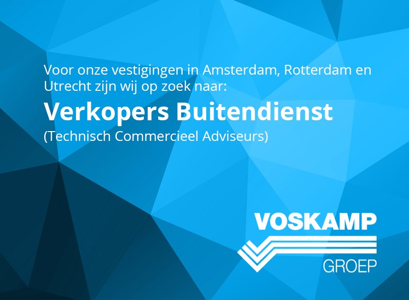 Vind jij het leuk om onze klanten te adviseren op het gebied van ijzerwaren, bouwbenodigdheden, machines, gereedschappen, bevestigingsmiddelen, hang- en sluitwerk, persoonlijke beschermingsmiddelen? Check dan de vacatures op voskampgroep.nl/vacatures 

#vacature #nieuwebaan