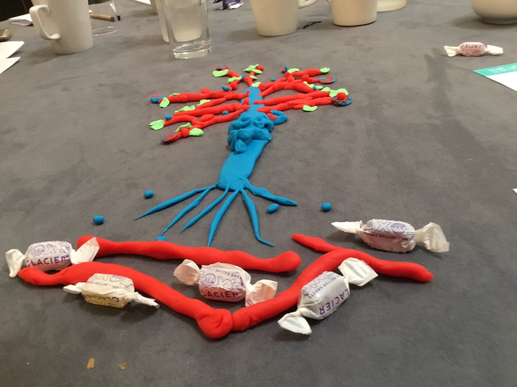 #ELFTSeniorNursesRock  when Nurses play together ,they show how creative they can be by building a tree showing compassion, commitment and continue growth .