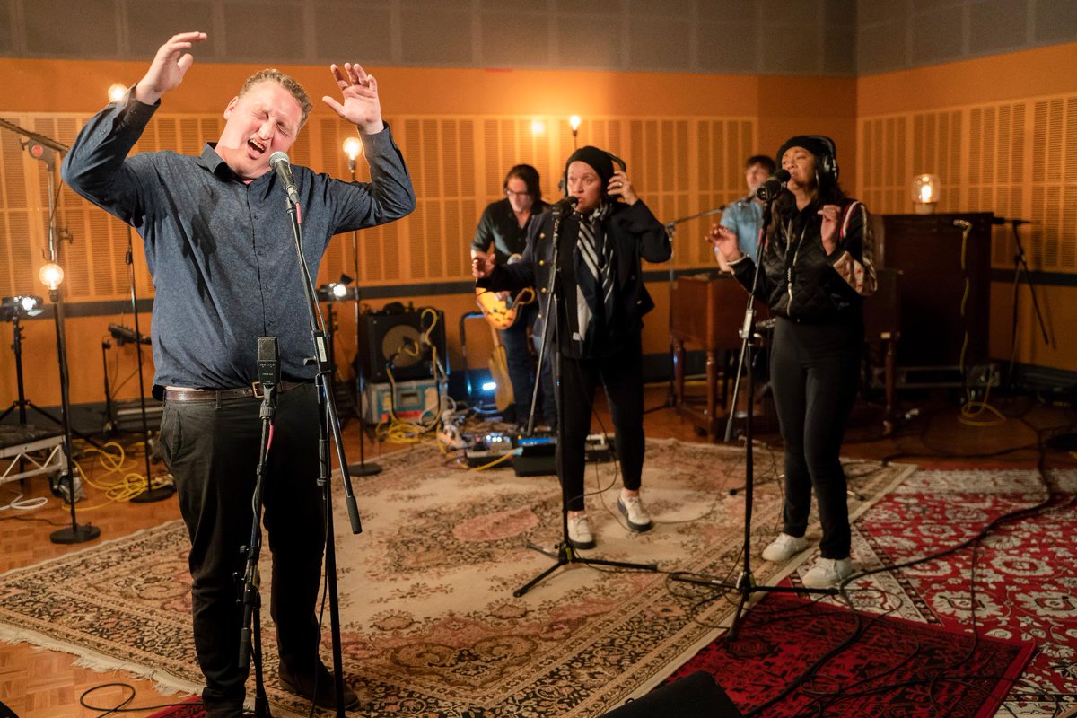ABCTV's tweet photo. No one knows better than rural firefighting volunteer Sam what a 'Little Help From My Friends' can do for a community. Sam is dedicating his recording to everyone who helped with the Tathra bushfire effort. #TheRecordingStudioAU https://t.co/fq7B6Yv9m2