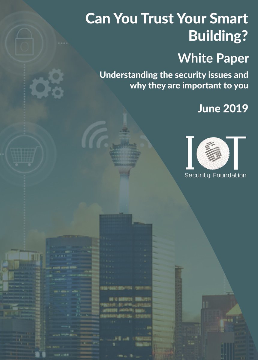 IoT_SF's tweet photo. IoTSF has launched a new, free to download smart buildings whitepaper today that promotes cybersecurity best practices in evolving #building management systems (BMS).

Read more and download https://t.co/4O4ETfYk0c

#OEMs #Smartbuildings #IoTSF #whitepaper #cybersecurity #BMS https://t.co/2iA8QxExWP