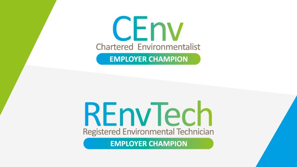 Committed to championing #CEnv and/or #REnvTech registrations? Showcase this by becoming a CEnv Employer Champion and/or REnvTech Employer Champion. Apply for free here: socenv.org.uk/employer-champ… @SocEnv_HQ