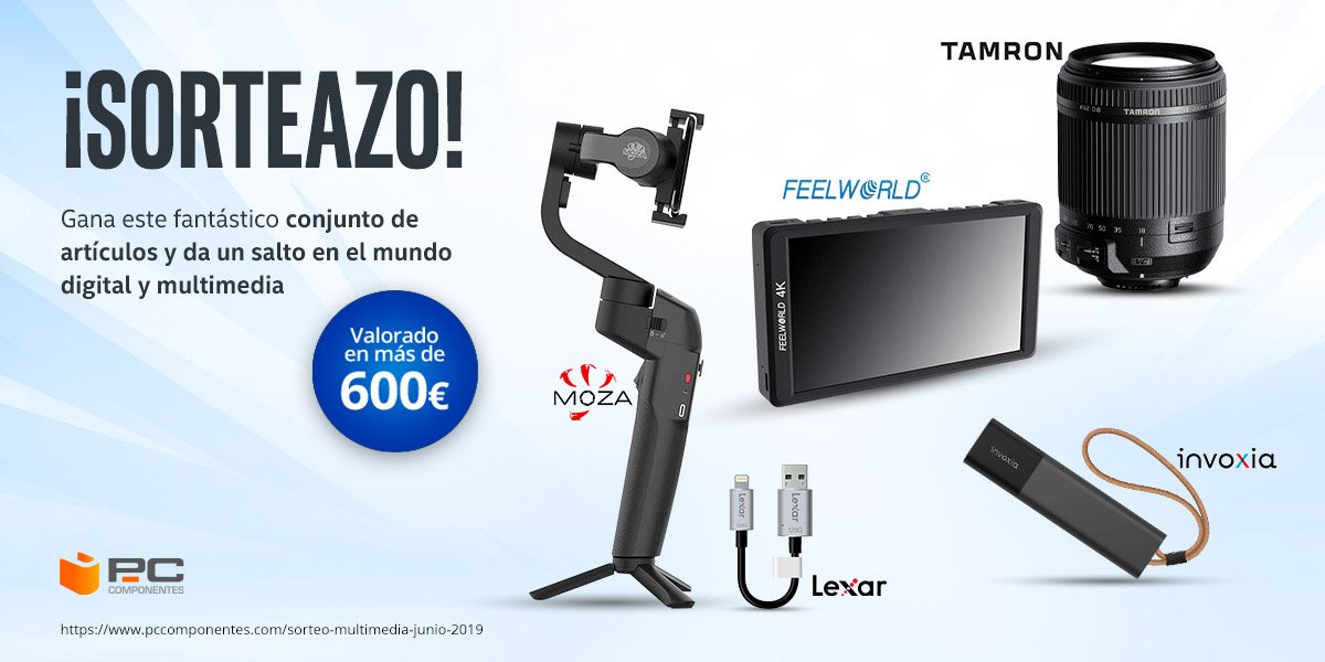 📸SORTEAZO FOTOGRÁFICO📸

¡Si eres un friki de la fotografía este pack de gadgets será tu objetivo! Llévatelo por la cara, solo tienes que:

👆Hacer 🔃
✌️Comentar con #FotografíaConPcComponentes tantas veces como quieras

🍀¡SUERTE!🍀