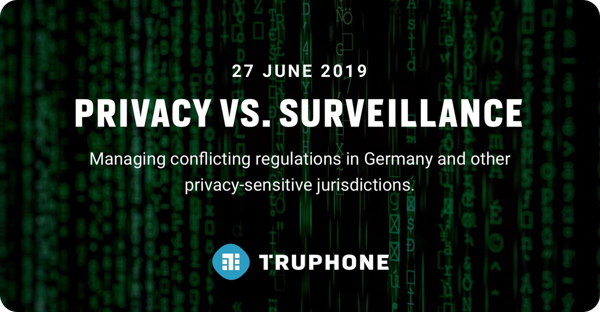 Join us for our upcoming webinar where we’ll be diving into the current state of play in financial markets surveillance in Germany, and the conflicts it presents for #dataprivacy bit.ly/2KXcUhf