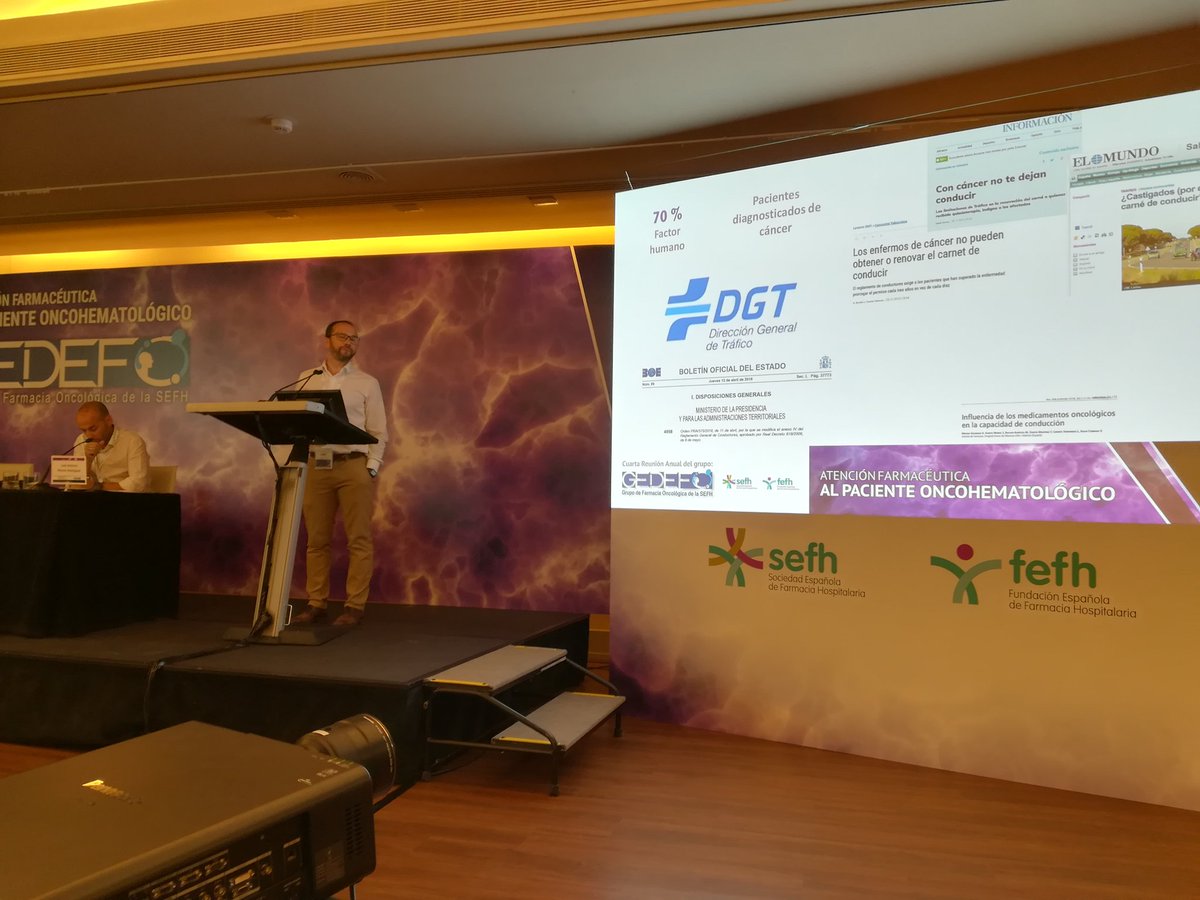 MSDiazC's tweet photo. Sergio García del Arnau de Villanova Valencia nos presenta la perla sobre efecto de medicamentos en la conducción #4RGEDEFO @gedefo_sefh https://t.co/WxYAXFE8WH