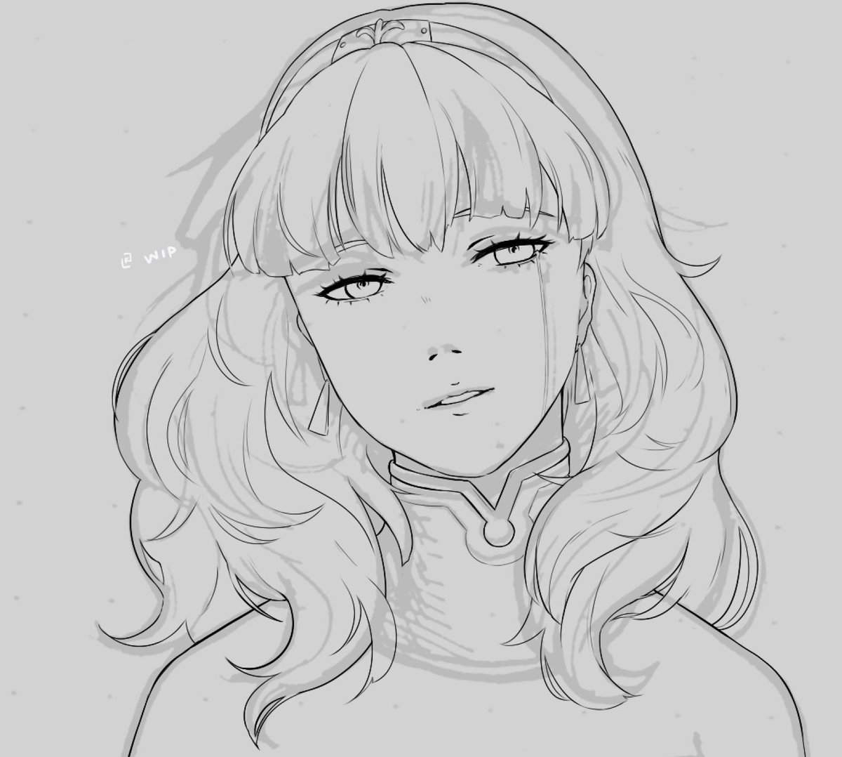 buckle up kids we're going to get real sad soon #fireemblemechoes #celica #wip 