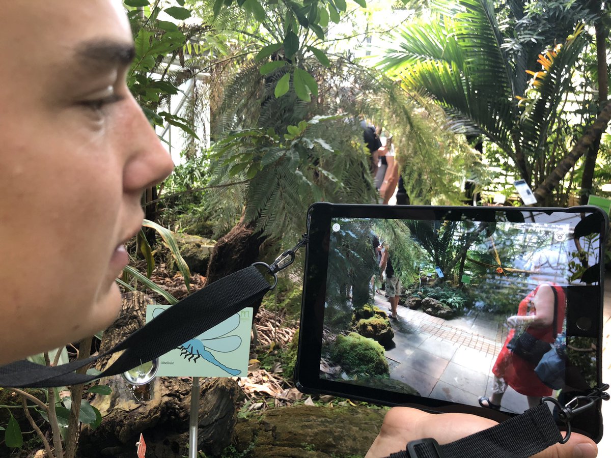 Lancement de l’application de réalité augmentée intégrant faune et flore. Une première européenne. <a href="/AgenceMazedia/">Mazedia</a> @JardinBotaNancy
