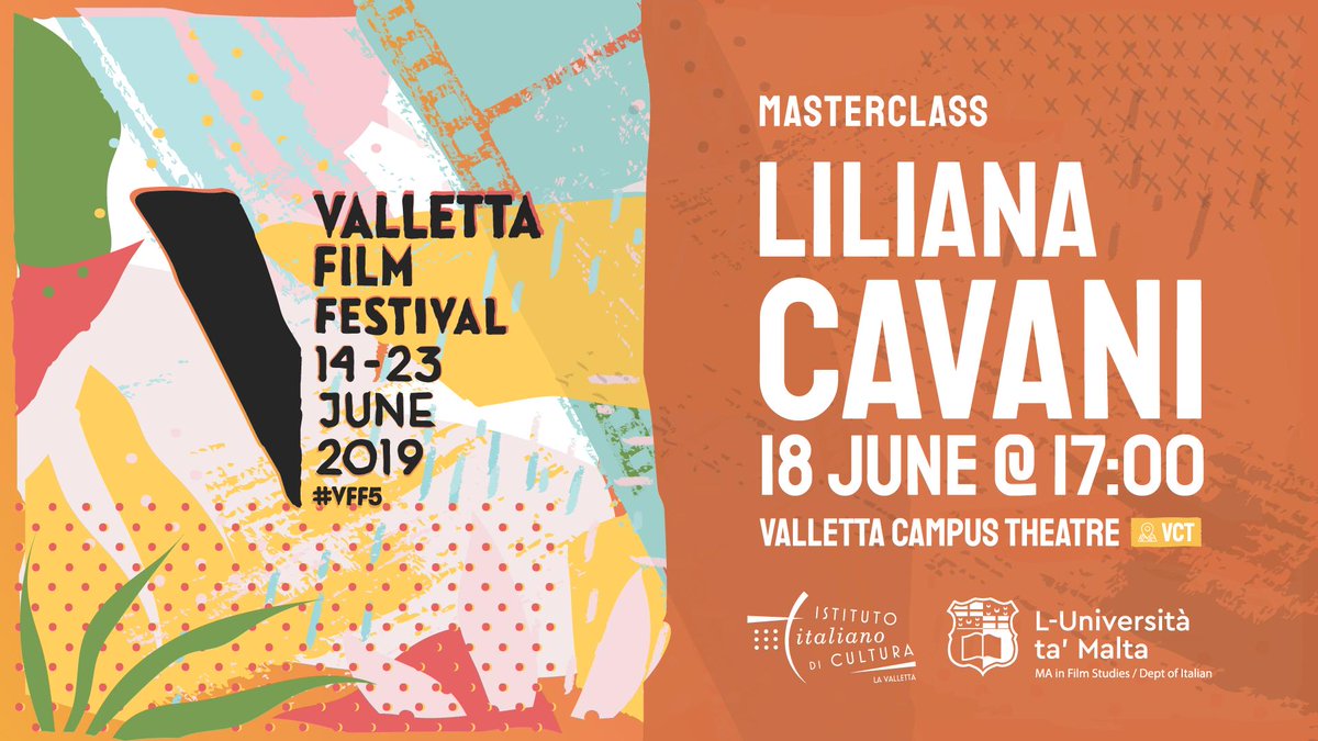 MASTERCLASS by Liliana Cavani at Valletta Campus - University of Malta

During this class Liliana Cavani will discuss the distinctive features of her craft of directing film.🗣👥👥

BOOK YOUR SEAT vallettafilmfestival.com…/master-class-lilian…/

#VFF5 #Malta #Valletta