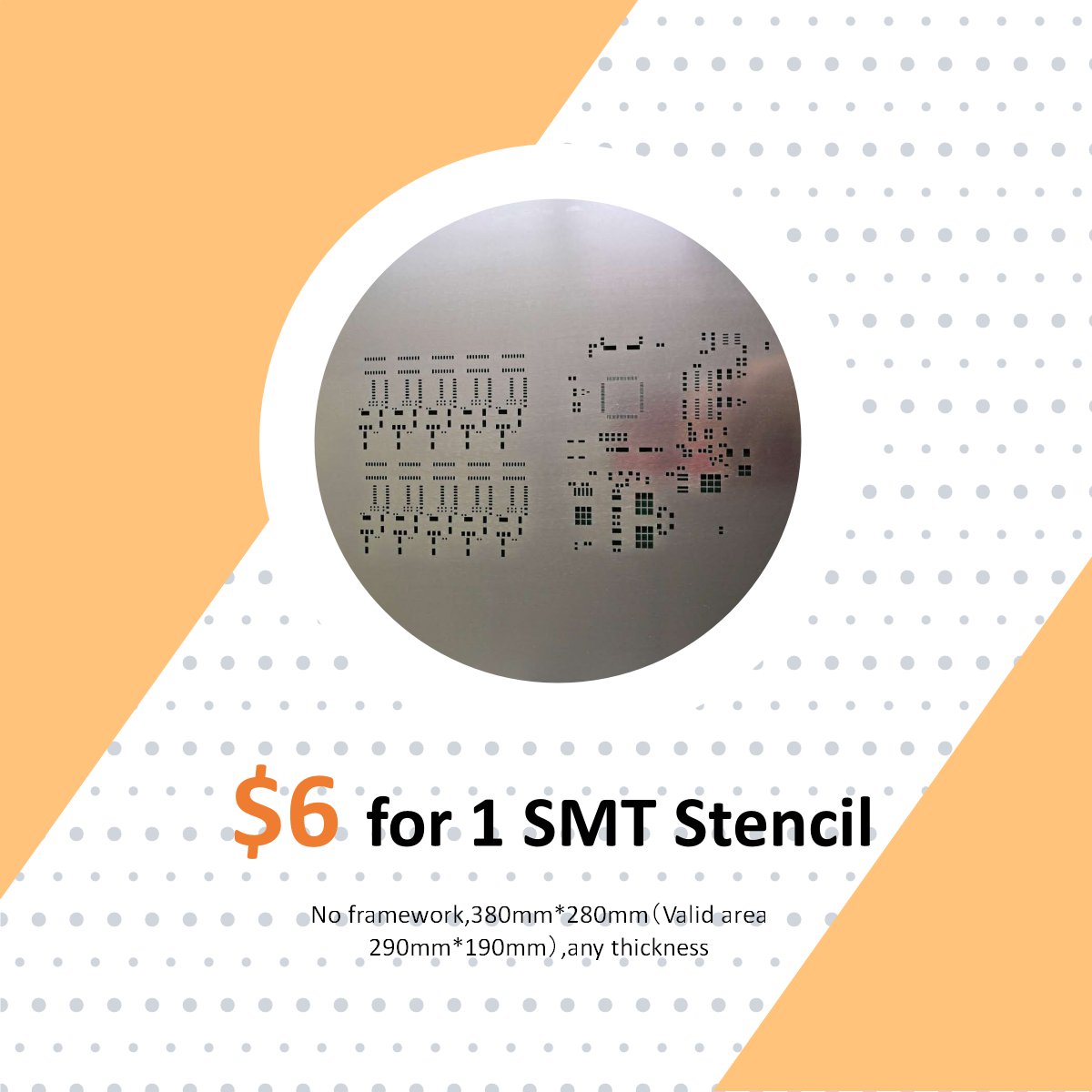 LocoPCB's tweet image. Low-cost PCB stencil manufacturing, superior high quality, 24 hours fast turnaround, Only $6!😍 get prices of different sizes at  bit.ly/2KXiksB