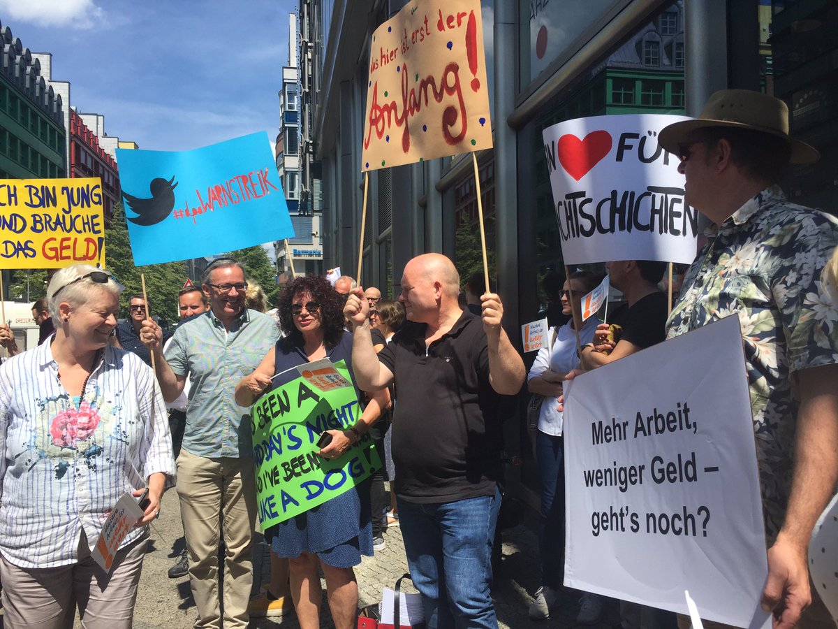 Wir sind mehr wert! #dpawarnstreik #dpaprotest #dienstagfürdpa #tuesdayfordpa