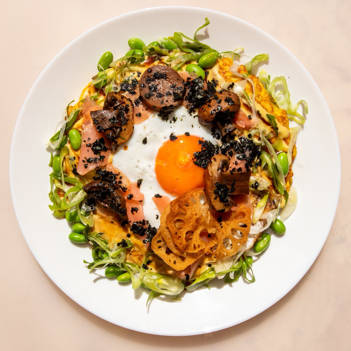 We've managed to butter up the team at <a href="/BrunswickCoffee/">Brunswick East: Dalston</a> and have hustled this absolute winner of a recipe from their breakfast menu. It's worth setting aside a Sunday morning to cook up this savoury Japanese pancake: bit.ly/2WQGXP4