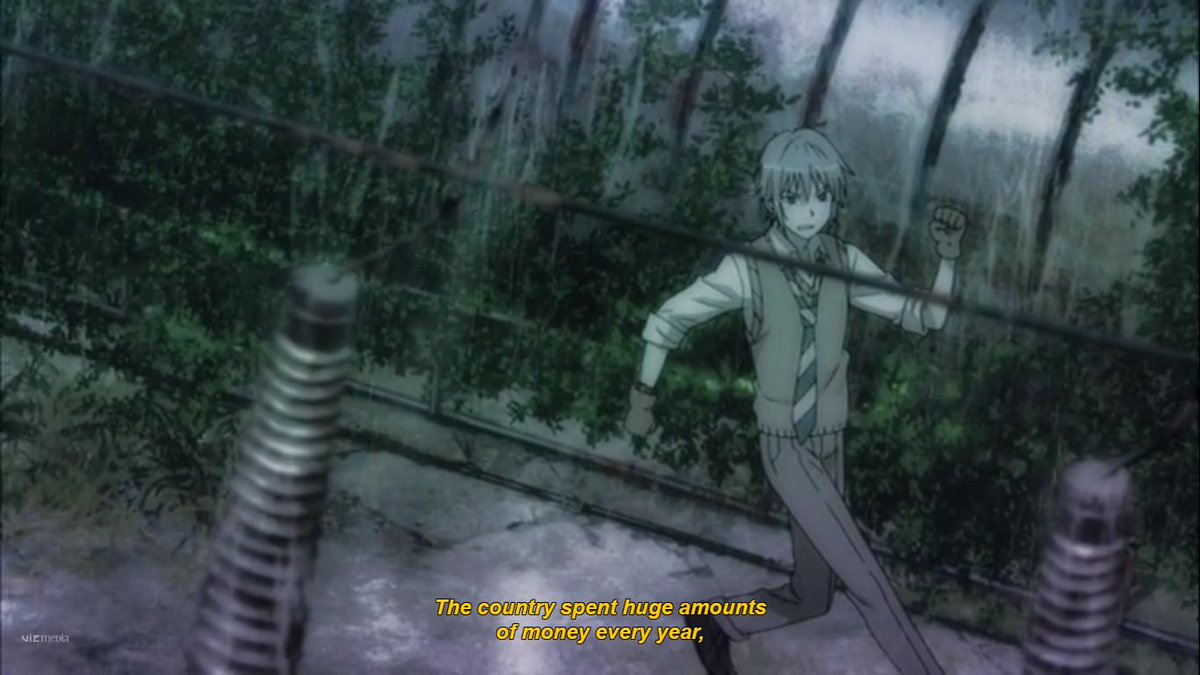 Right-leaning people: "Anime is apolitical."Coppelion: