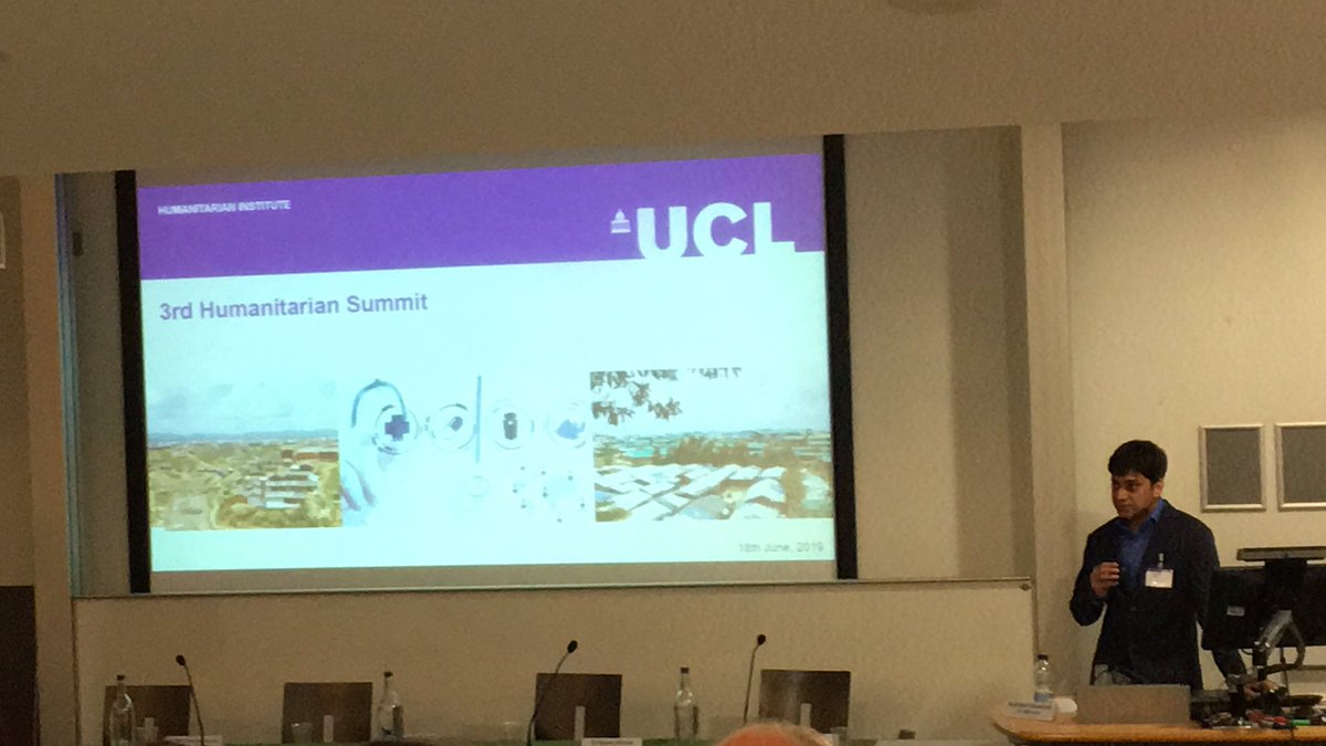 saqar_oman's tweet photo. How researchers faced by challenges e.g. visa, safety, violence, unawareness of local culture. @bayes_ahmed presents some thumb rules to stay safe and prepare before going to a “challenging environment” fieldwork. #humanitarian3rd @UCLHI https://t.co/Gm6BAxM2QS