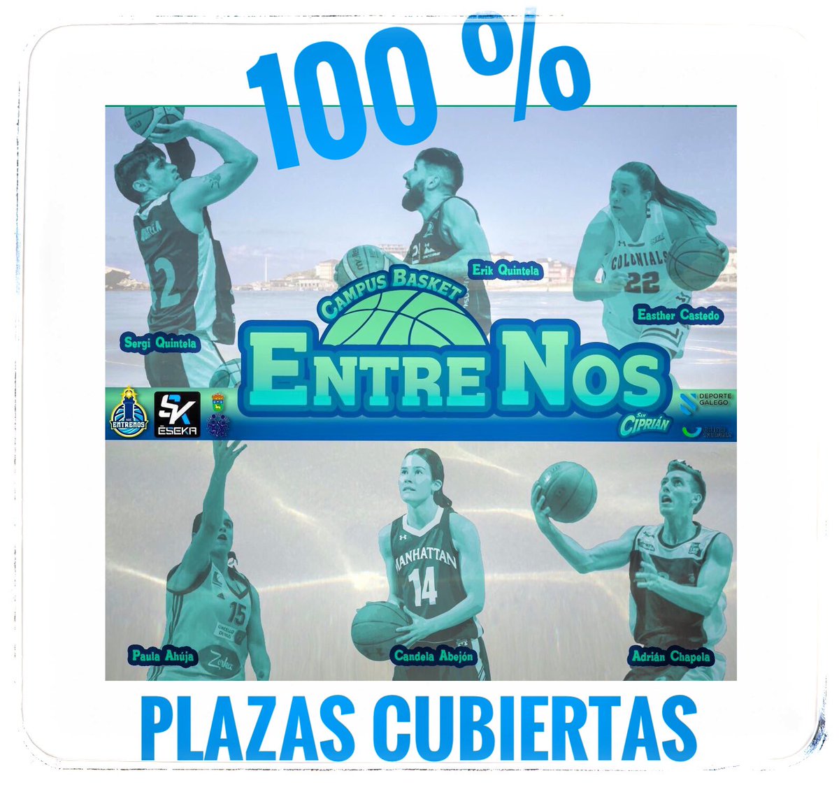 Campus_EntreNos's tweet photo. Desde el #CampusEntreNos queremos agradeceros la confianza depositada en nosotros que se muestra en lograr llegar al 💯 % de las plazas ofertadas a fecha de hoy.

Sólo nos queda disfrutar de esta gran experiencia ENTRENOS!!!
🏀⛹🏻‍♀️ 🏖 🏊‍♂️ 🏛🏊‍♀️ 🏖 ⛹🏻‍♂️🏀

❤️❤️❤️GRACIAS❤️❤️❤️ https://t.co/5OAcL4mK6d