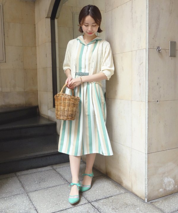 F I N T Official フィント公式 Recommend マルチストライプノースリーブ ワンピース An Another Angelus T Co Rt3cq6ltuh 大人気のワンピースはカーディガンと合わせてもとってもかわいい あなたらしいスタイリングでレトロコーデ