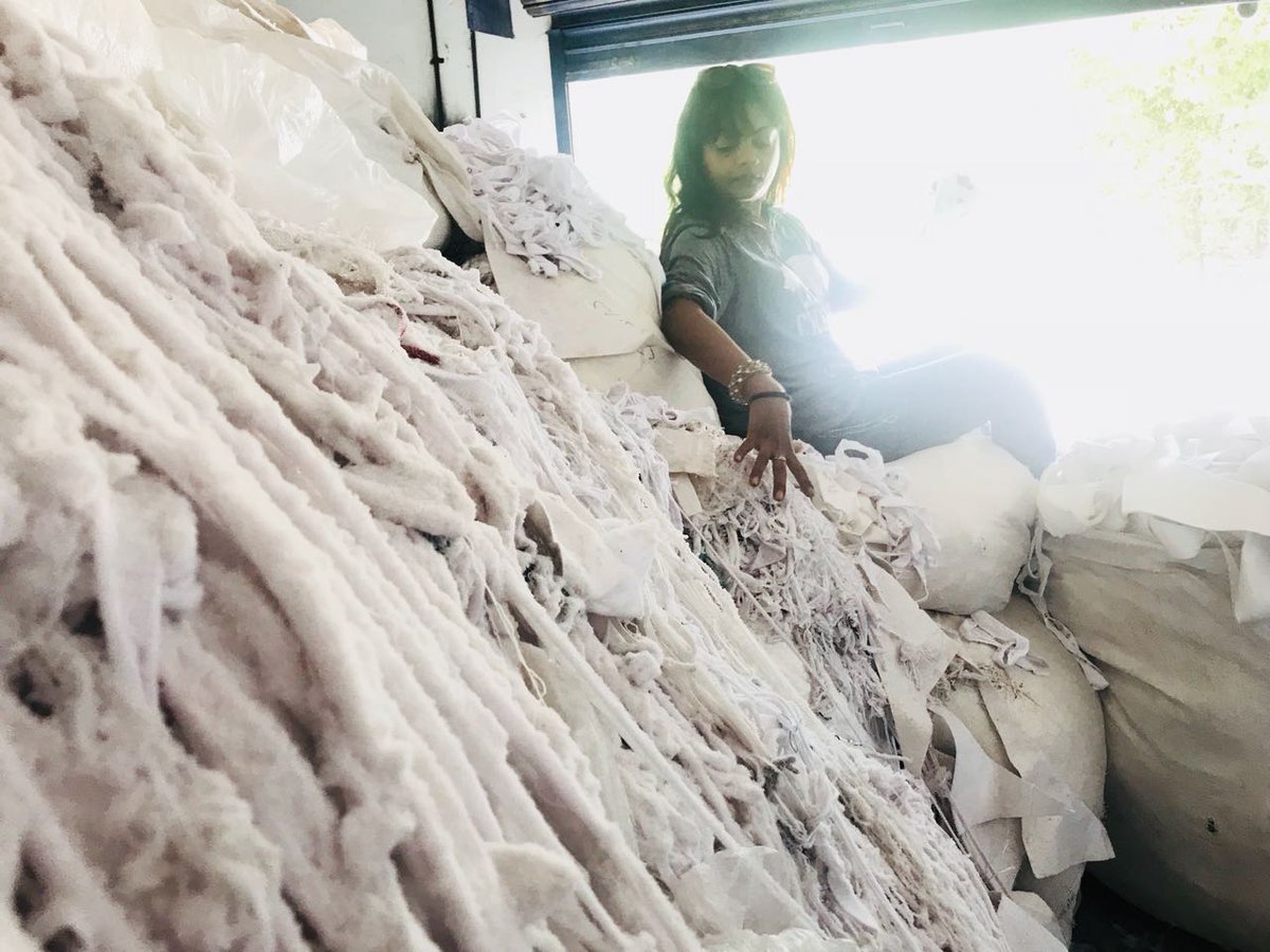 rayruna's tweet photo. Sitting on a pile of garment scraps #fashion #waste #runaray #savetheplanet https://t.co/xoxe6Q7E5n