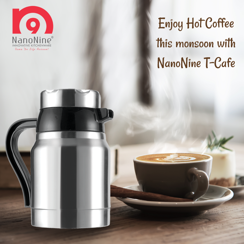 NanoNineOnline's tweet photo. Enjoy Hot Coffee with NanoNine T-Cafe Stainless Steel Insulated Flask this monsoon.

To buy the product visit here: https://t.co/P4ohV1EonH 

#NanoNine #StainlessSteel #TCafe #InsulatedFlask #HotCoffee #FoodGrade #PufCoating #HotLiquid #ColdLiquid #MonsoonVibes https://t.co/dDo13AQx5q