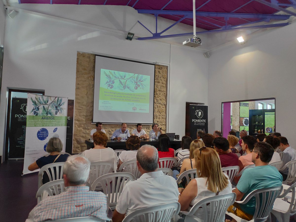 Comenzamos el  Taller de capacitación a productores de aceite de oliva en el marco de <a href="/aristoilproject/">ARISTOIL Project</a> en Montefrio en la sede de <a href="/DOP_PONIENTE/">PONIENTE GRANADA</a> y organizado por la <a href="/diputacionMLG/">Diputación de Málaga</a> <a href="/jlbergillos/">@jlbergillos</a> <a href="/pacoolearum/">Paco Lorenzo Tapia</a>  <a href="/Dgpeinado/">Daniel G. Peinado</a>  <a href="/jalmellones/">Javier Almellones</a>