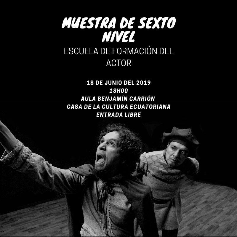 CasadelaCultura's tweet photo. ▶️ Hoy 👉 martes 18 de junio, a las 18h00, en el #AulaBenjamínCarrión de la #CCE, los estudiantes de la #Escuela de #Formación del #Actor presentan la muestra de Sexto Nivel. Entrada libre.
Los esperamos !!!!🎭🎭 https://t.co/HyvbxuIwHE