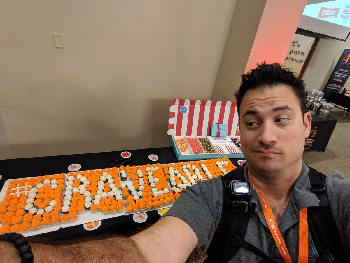 GDamanis's tweet photo. Yup... Them cupcakes are #craveable. Well played, #SMWL19. https://t.co/PHWR44WuIo