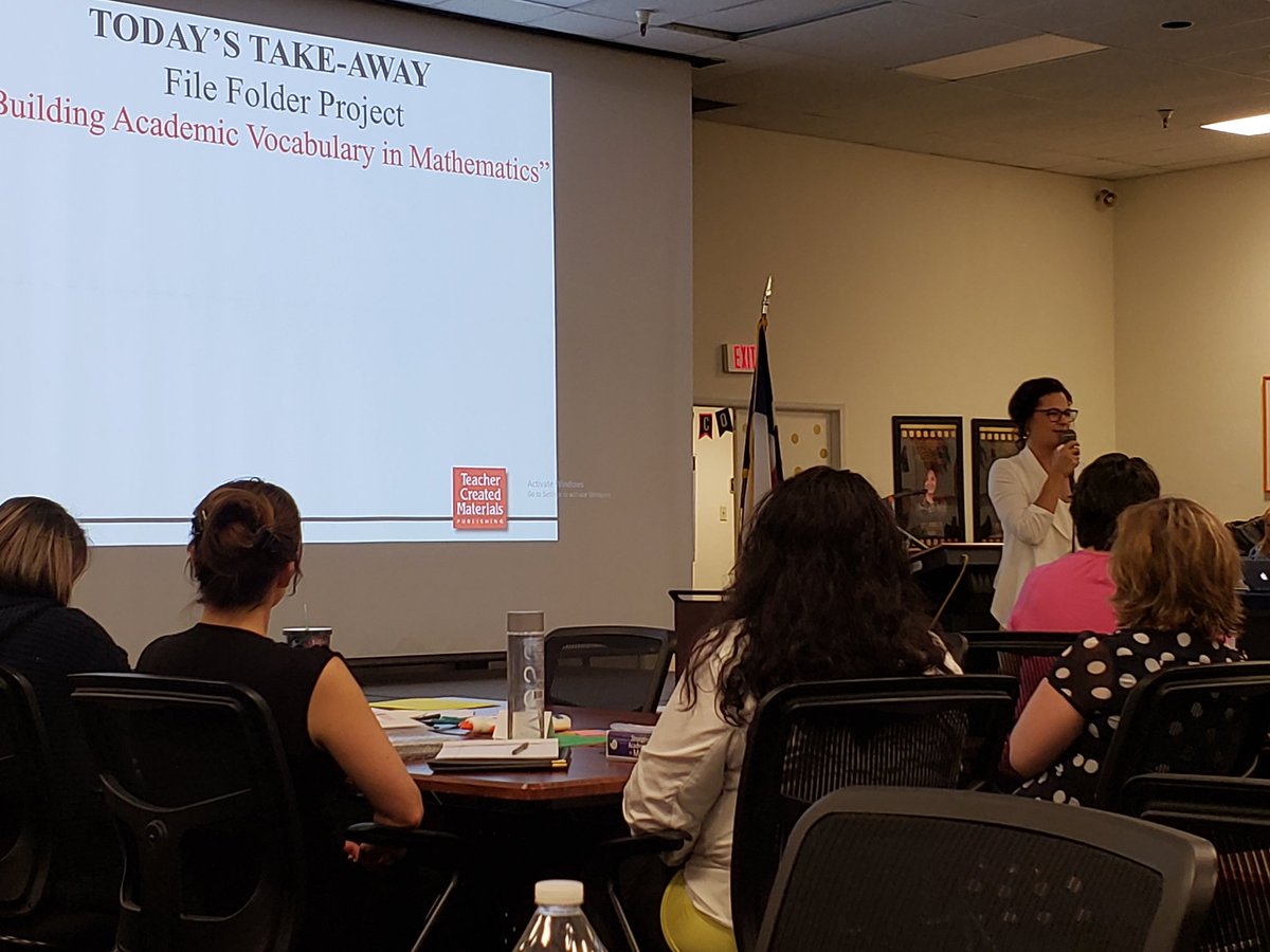 mselliot2015's tweet image. Strategies for Building Academic Vocabulary in Mathematics training. Great info &amp;amp; activities! #mytcm  @lisacallahan9 @agmata @ELPASO_ISD @ecesparz @fperezTCM #IamEPISD