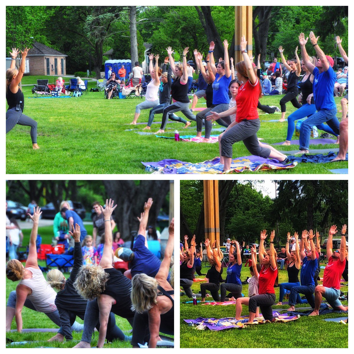 What a great crowd for last week’s Downdogs &amp; Drafts! A lot if ppl turned out to have Tamara Sprenger put them through the paces! #summersoundscedarburg #summer #fun #discoverwisconsin #explorewisconsin #cedarburg #ozaukee #deltarae
