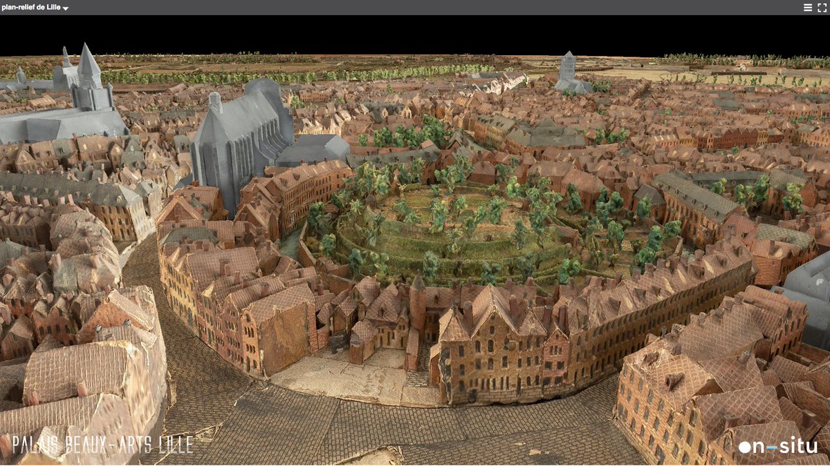 La maquette #3D de <a href="/LilleFrance/">Ville de Lille</a> issue des #plansreliefs2019 du <a href="/PBALille/">PBA Lille</a> s’invite dans ton navigateur web sans aucun plug-in ! 2 modes de navigation nous offrent toute liberté de se « balader » au point de pouvoir passer sous le plan-relief ! 😱🙃
#MusNum
plan-3d.pba-lille.fr/App/index.html…