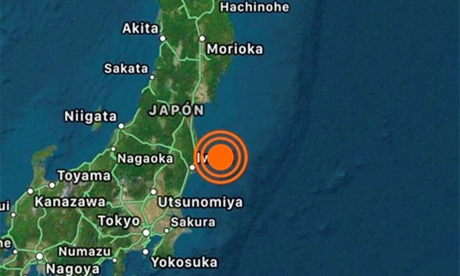 tkparida's tweet photo. Map of #Japan locating the epicentre of a 6.8-#MagnitudeQuake Tuesday. The government has issued a #Tsunami advisory. https://t.co/LsooCUQhtS