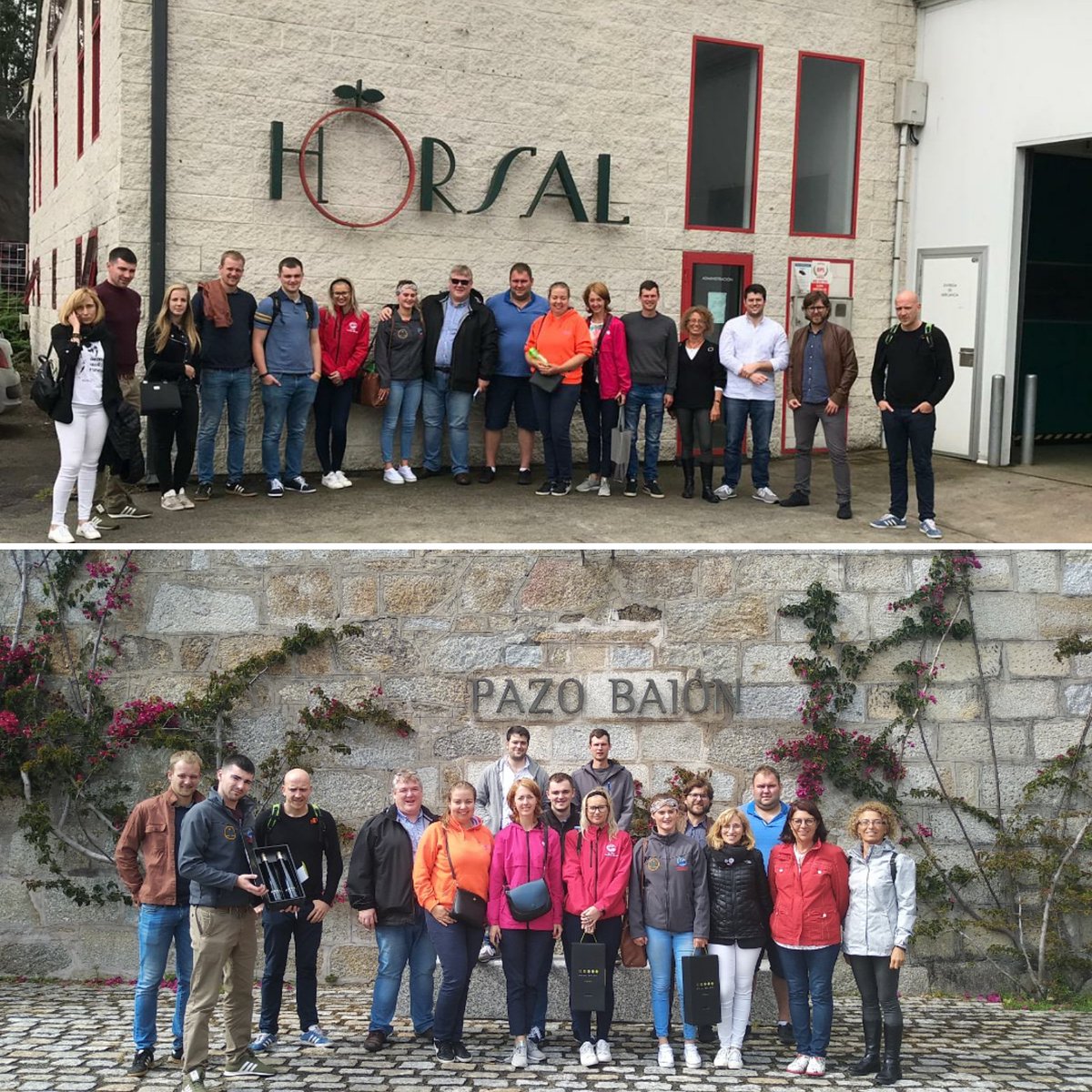#LeadFarmEU During the 2nd Transnational Mobility Program. Visiting <a href="/Horsalcoop/">Cooperativa Horsal</a> and @pazobaion  Thank you very much for having us. Young farmers from #Ireland, #Latvia, #France &amp; #Spain. #generationalrenewal #coops #genderbalance #training