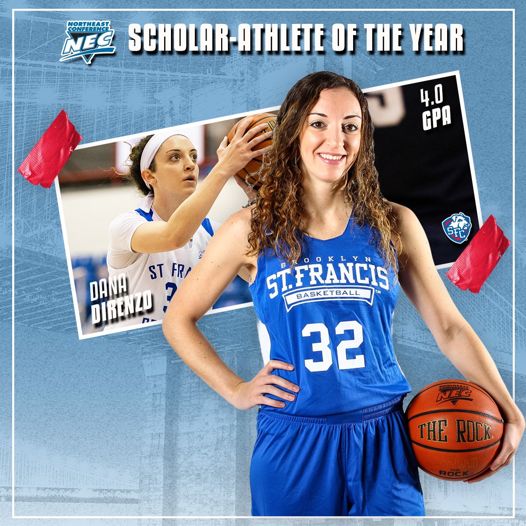 SFBKTerriers's tweet photo. Congratulations to the @SFCNY Co-Valedictorian Dana DiRenzo on earning the 2018-19 @NECsports Scholar-Athlete of the Year honor! #BrooklynSmart 👏📚 https://t.co/sLBwdZUS19