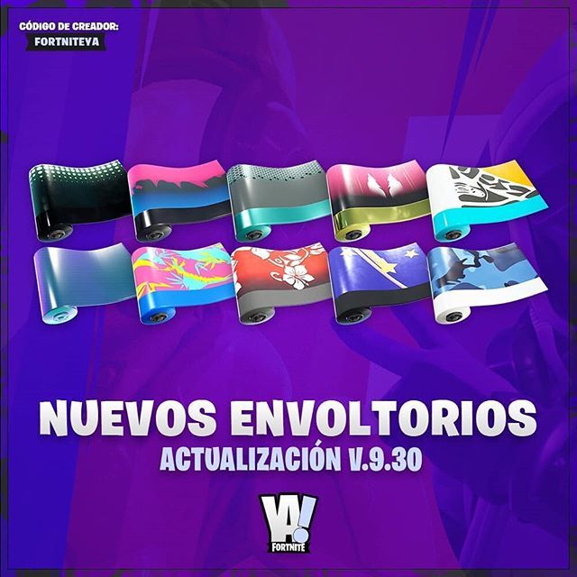 fortniteyaok's tweet photo. 👀 Envoltorios Filtrados que llegarán pronto a #FortniteBR - Actualización v.9.30.
#FortniteYA #FortniteCommunity #FortniteLeaks #FortniteNews https://t.co/jyq9znP762 https://t.co/YaIyBLeVXv