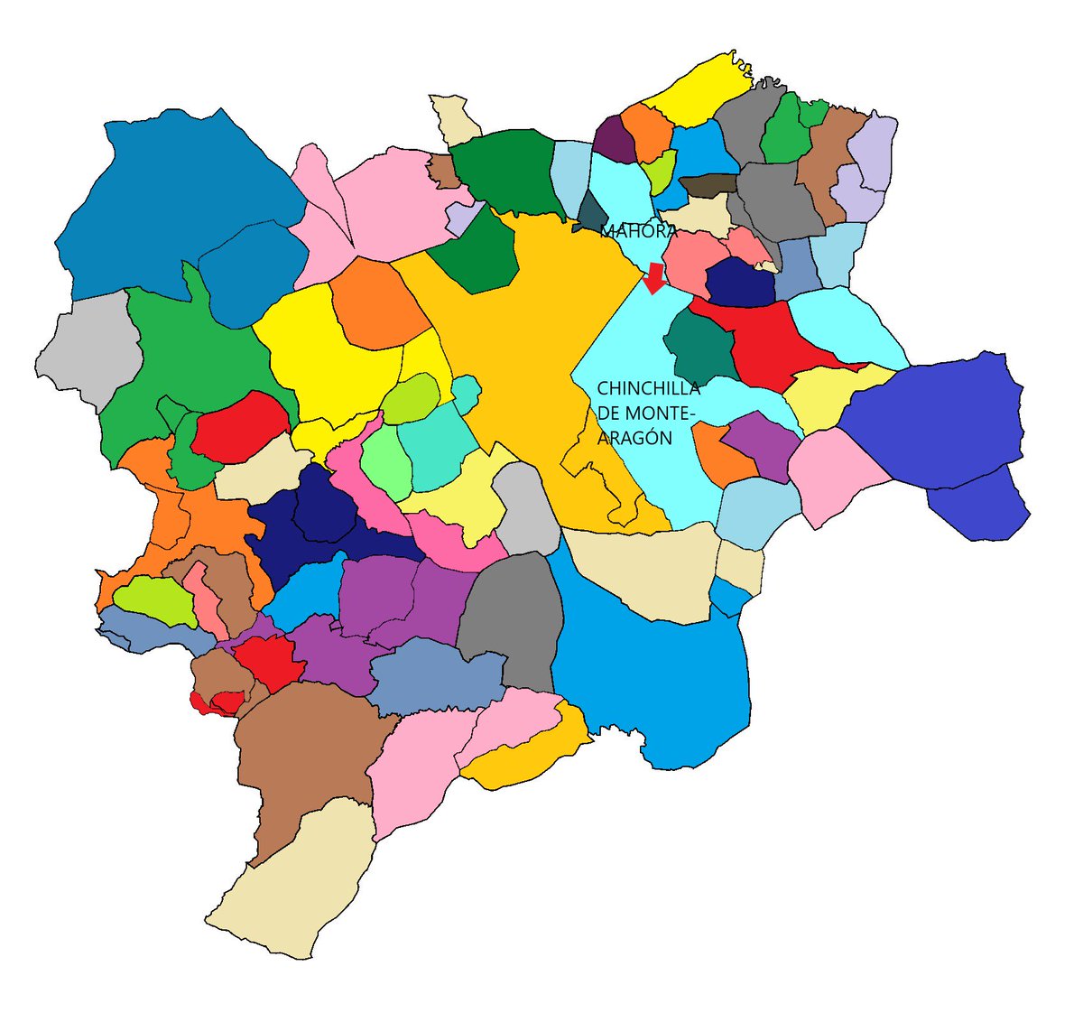 AlbaceteWar's tweet photo. Febrero 2022, Mahora ha conquistado Chinchilla de Monte-Aragón, municipio anteriormente ocupado por Chinchilla de Monte-Aragón. 

Chinchilla de Monte-Aragón ha sido derrotada. Quedan 62 municipios. https://t.co/M5yJgBygl4