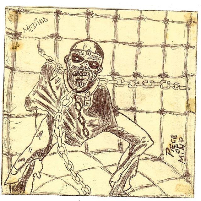 josemedinamtz's tweet photo. My first steps (drawing of 1983)
.
.
.
.
.
.
.
.
.
.
.
.
#ironmaiden #madefan #chalkout #illustration #vintage #retro #art #old #sketchbook #man #people #visuals #antique #ancient #print #wear #paper #sketch #sketchy #archaic #design #sepiapigment #music https://t.co/hrUHt8dTdR https://t.co/7ERWPIvDGz