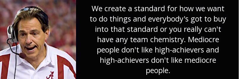 “𝙈𝙚𝙙𝙞𝙤𝙘𝙧𝙚 𝙥𝙚𝙤𝙥𝙡𝙚 𝙙𝙤𝙣’𝙩 𝙡𝙞𝙠𝙚 𝙝𝙞𝙜𝙝 𝙖𝙘𝙝𝙞𝙚𝙫𝙚𝙧𝙨 &amp; 𝙝𝙞𝙜𝙝 𝙖𝙘𝙝𝙞𝙚𝙫𝙚𝙧𝙨 𝙙𝙤𝙣’𝙩 𝙡𝙞𝙠𝙚 𝙢𝙚𝙙𝙞𝙤𝙘𝙧𝙚 𝙥𝙚𝙤𝙥𝙡𝙚.” - 𝙉𝙞𝙘𝙠 𝙎𝙖𝙗𝙖𝙣