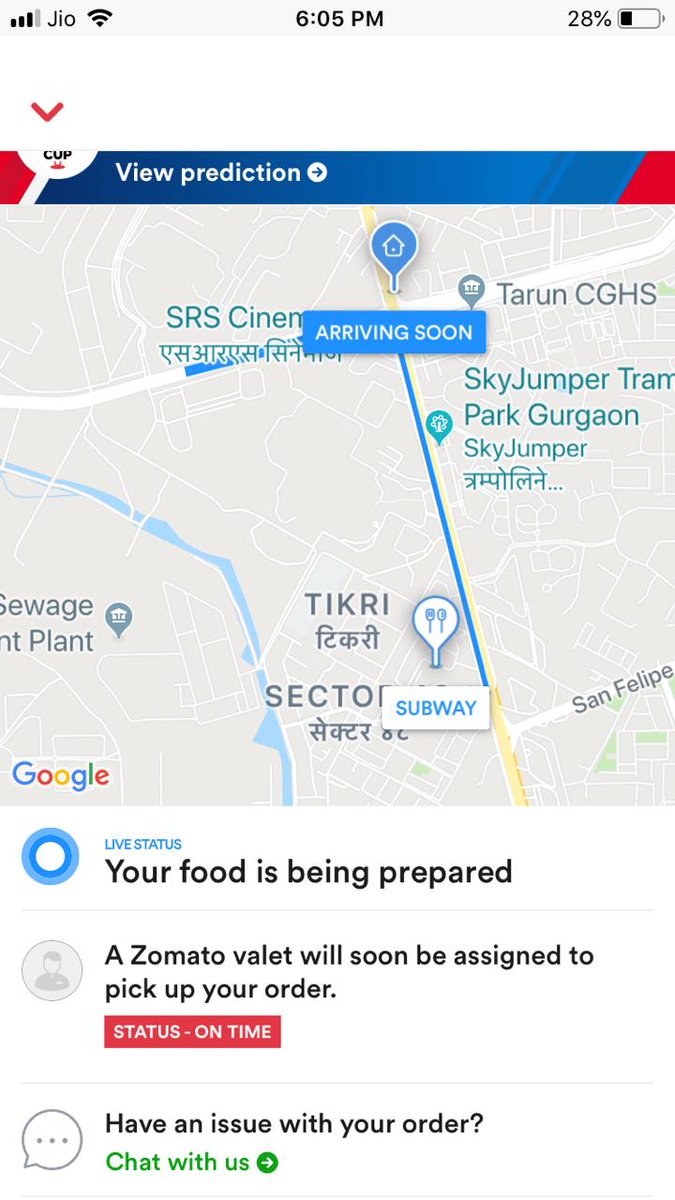 KK_Arora's tweet photo. Extremely happy to announce the best service award goes to @ZomatoIN 👏👏. @swiggy_in @UberEats should learn from @ZomatoIN how to take order and not delivering it for hours and neither replying on chat... Applause...
Order No: 1007077917 https://t.co/wQZxgPQBsG