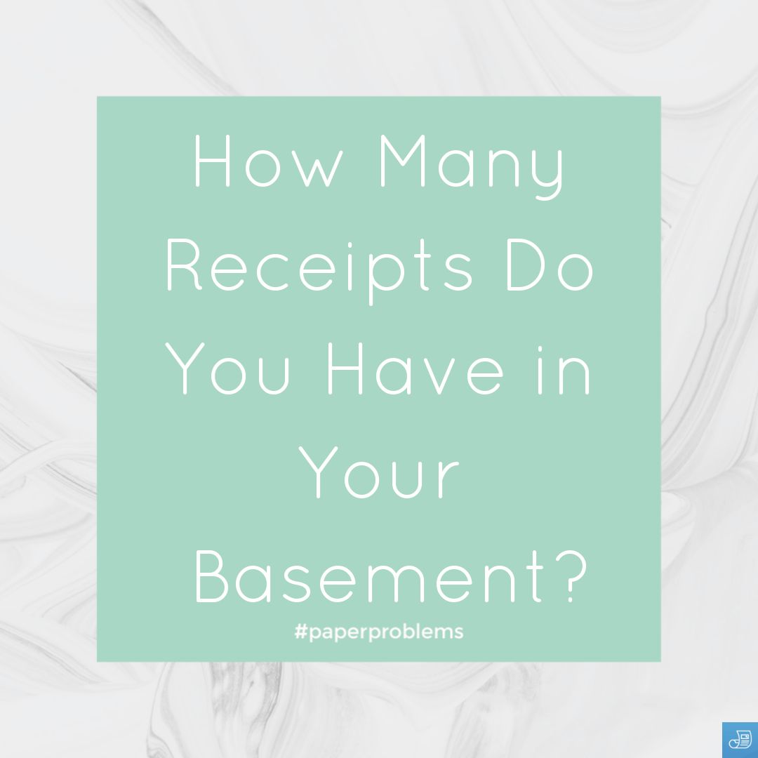 receiptHQ's tweet image. How many receipts do you have in your basement? #paperproblems