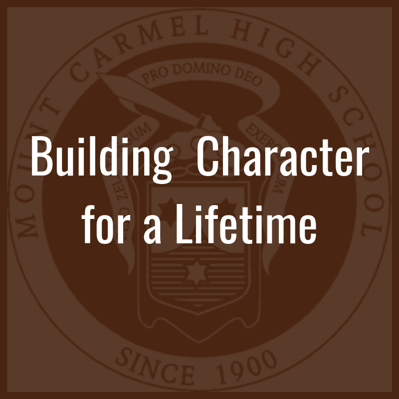MountCarmelHS's tweet photo. This Friday the class of 2023 comes to campus for Expedition MC. A day to meet and begin to bond with their classmates, hear from our faculty, staff, students and alums. #wearemc #mcclassof2023 #buildingcharacterforalifetime https://t.co/ow8pzAy2SR