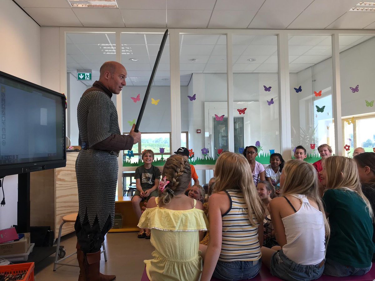 Schrijver in de klas!!