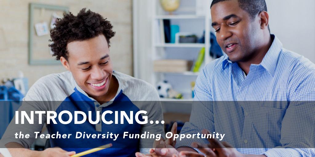HUGE ANNOUNCEMENT over here <a href="/nsvf/">NewSchools</a> this morning! We just launched a new funding opportunity w/@waltonfamilyfdn! $3.5 million to diversify the PreK-12 teaching profession. Learn more here: bit.ly/DiverseTeacher…