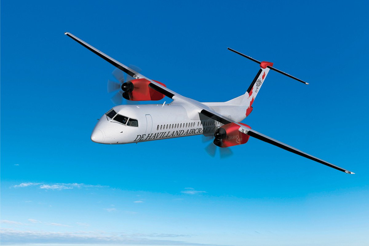 The De Havilland Dash 8-400 has returned to the International #ParisAirShow, <a href="/salondubourget/">Paris Air Show</a>, the largest aerospace event in the world. #PAS19 #DeHavillandCanada
