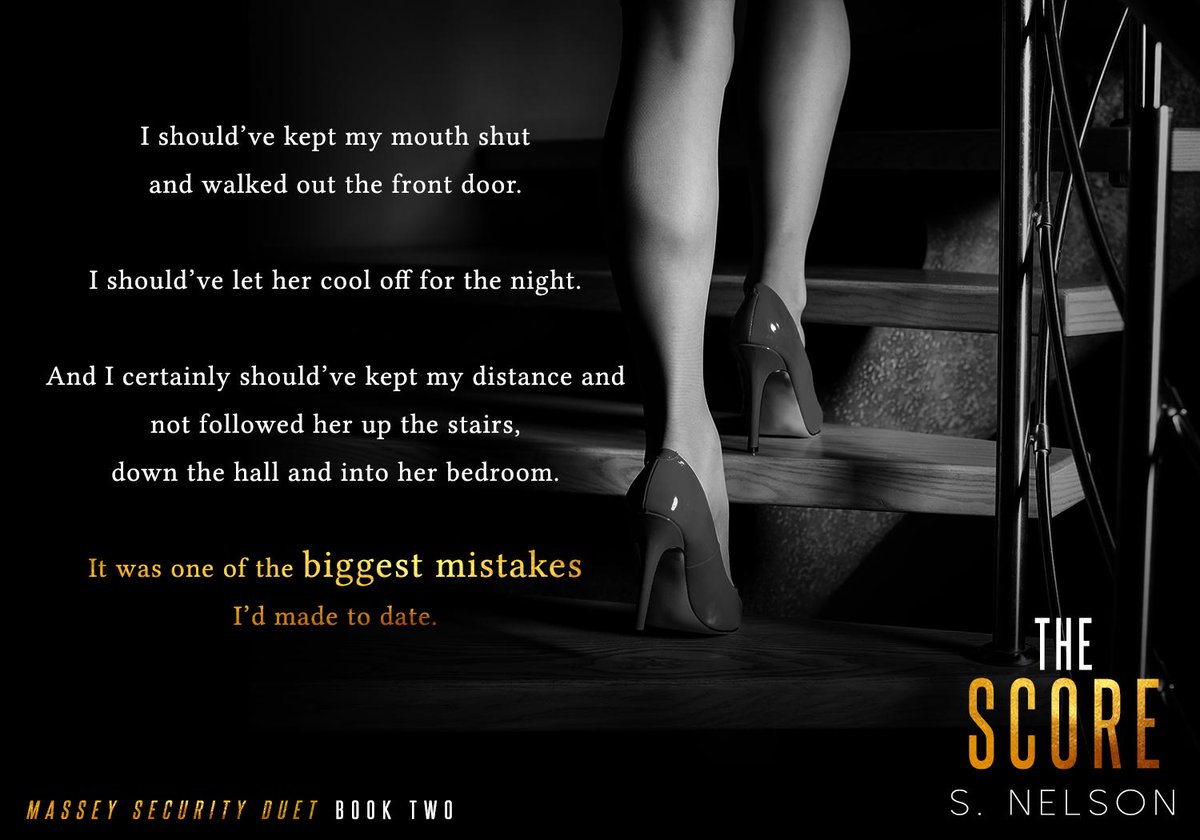 authorsnelson1's tweet photo. ✿.｡.:* ☆:**:. 𝙏𝙚𝙖𝙨𝙚𝙧 𝙏𝙪𝙚𝙨𝙙𝙖𝙮 .:**:.☆*.:｡.✿

The Score (Massey Security Duet, book 2) 
Release: July 8th

#Conclusion #SecretsRevealed 

Goodreads: https://t.co/Y96eWmD3G2 https://t.co/AKPzJvvHjG
