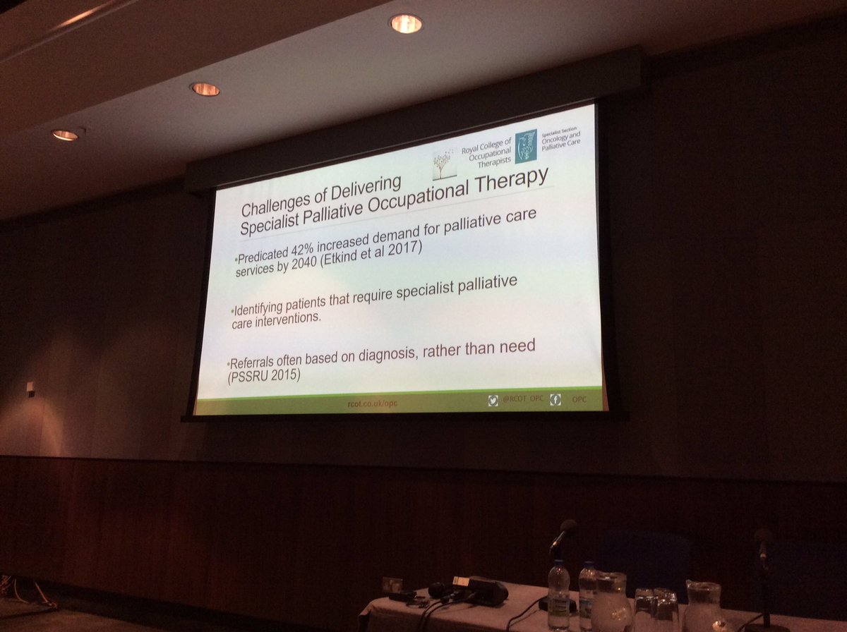 SarahCambridge9's tweet photo. Significant increase in demands for palliative care Occupational Therapy predicted. #RCOT2019 #DCC #WeAreDevon https://t.co/DkHxuxioJo