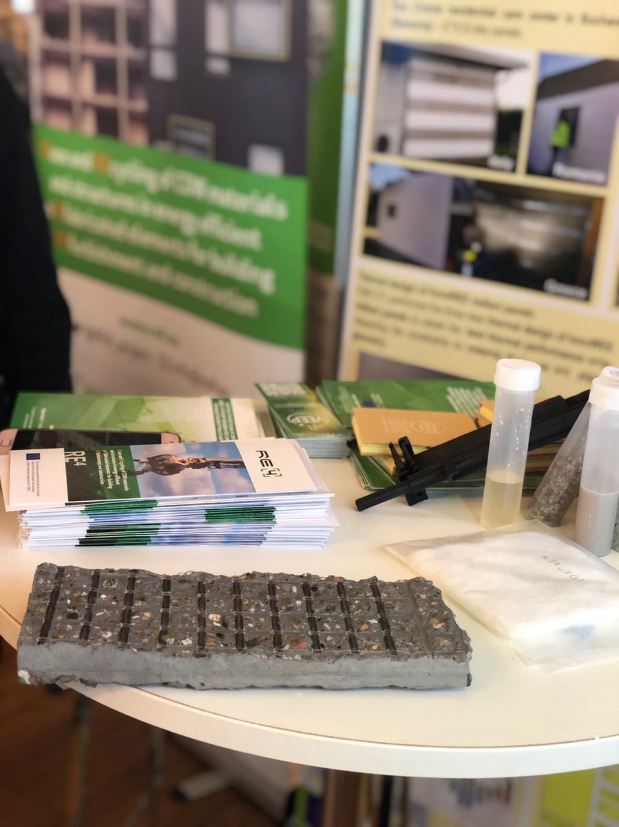 RE4_project's tweet photo. 😉🍀 We are at #EUSEW19 ♻️😉
@RE4_project presentation in Networking Village!
Come to the Residence Palace until 17:30!
@VEEP_Project @InnoWEE_H2020 @green_instruct
@euenergyweek #h2020 #networkingvillage #re4 #reusability #recycling #cdw #circulareconomy https://t.co/6dwMET9Kqk