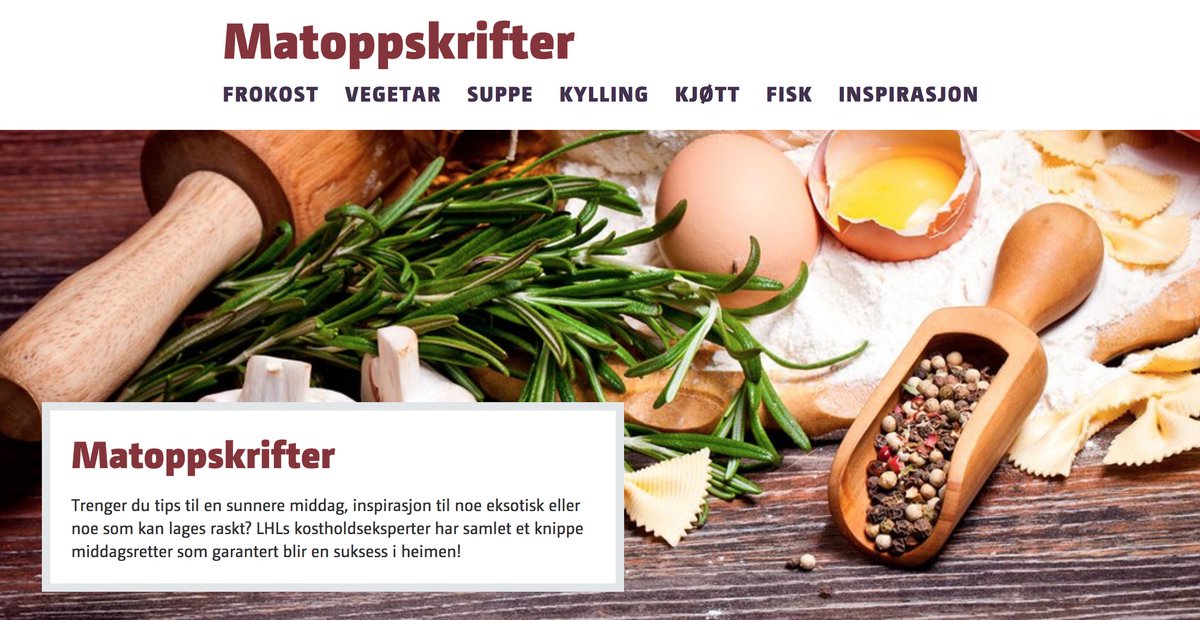 Har du sett våre nye, flotte oppskriftssider? Sunne, smaksrike og hjertevennlige matoppskrifter fra LHLs kostholdseksperter! 🌶lhl.no/et-sunnere-liv… #middag #oppskrifter #kosthold #MerAv